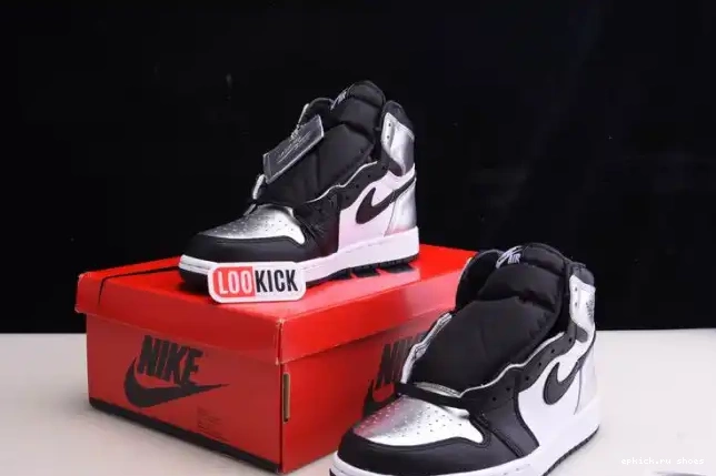 Rep HIGH TOE 1 AIR CD0461-001 OG JORDAN WMNS SILVER 0603
